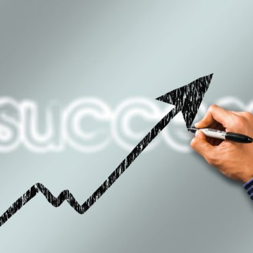 business success curve hand draw